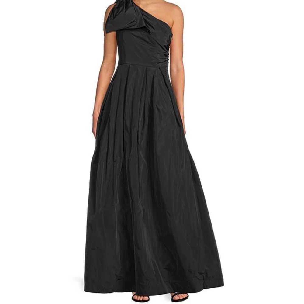 Donna Karan Black One Shoulder Dress